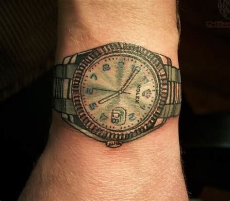 rolex tattoo on wrist|rolex tattoo designs men.